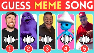 Guess Meme Song 🎵🎤🎶| MrBeast, Grimace Shake, Smurf Cat, Skibidi Dom Dom