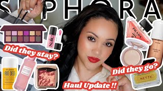 SEPHORA HAUL UPDATE! 🛍 DID THEY STAY OR DID THEY GO? SEPHORA EDITION! ✨ | AMY GLAM