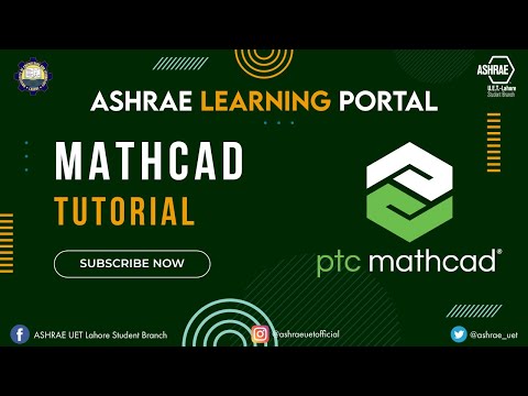 MATHCAD | ASHRAE Learning Portal | ASHRAE UET Lahore