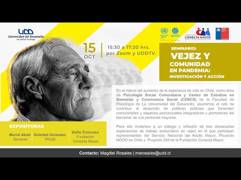 Seminario | Vejez y Comunidad en Pandemia: Investigación y acción