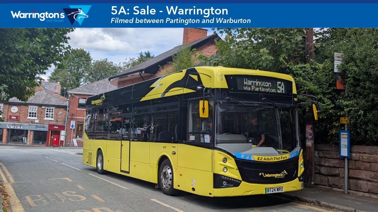 The new extended 5A! Warrington's Own Buses 5A service between Partington and Warburton
