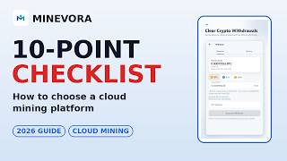 How to Choose a Cloud Mining Platform in 2026: 10-Point Checklist