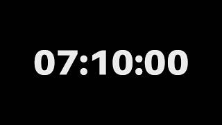7 Hour 10 Minute Timer [07:10:00] | Long Work Session Countdown