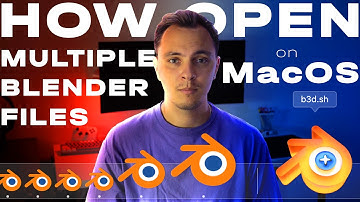 Many instances of Blender on MacOS | multiple window | two blender files on Mac – Blender Tutorial