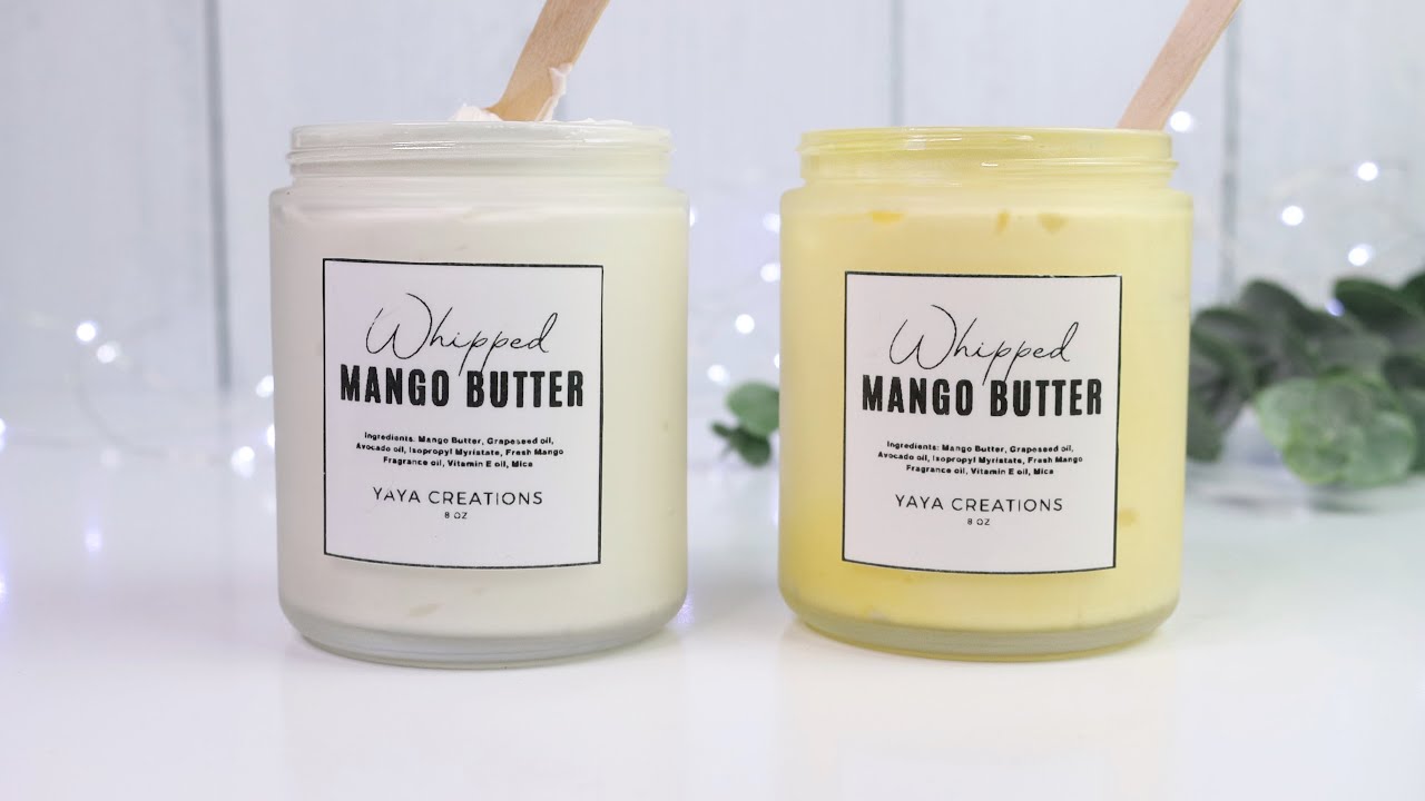 DIY Whipped Mango Butter for Body, Hair, & More How to make a less