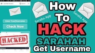 HACK SARAHAH | HACK SARAHAH ACCOUNT AND GET SENDER NAMES | HACK SARAHAH ACCOUNT |SARAHAH app HACK