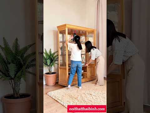 Tủ rượu gỗ gõ đỏ cao cấp MS 3083