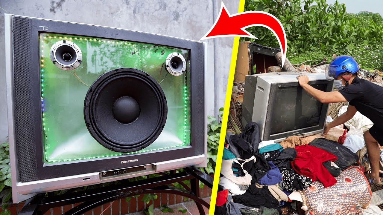 Download Recycle TV from landfill into Bluetooth Speaker