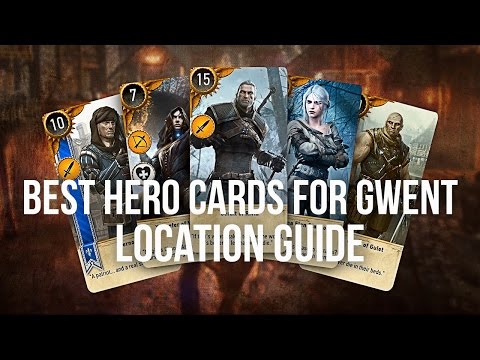 BEST HERO GWENT CARDS Locations Guide - The Witcher 3