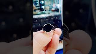 Silver ring stone new