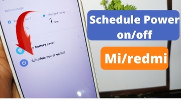 schedule power on/off mi | enable disable automatic power on off