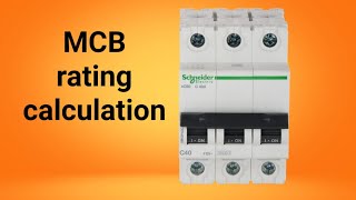 How To Calculate Mcb Rating