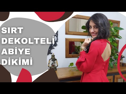 Kalıpsız Abiye Elbise Dikimi! - Sırt Dekolteli Abiye Nasıl Dikilir? - Zübeyde Ekin Güngörmüş