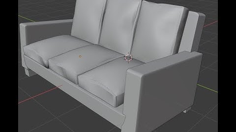 Tutorial membuat kursi sofa mudah dengan aplikasi Blender