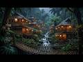 Heavy Rain Sounds in Quiet Forest 🌲 Cozy Cabin Ambience for Relaxation and Better Sleep