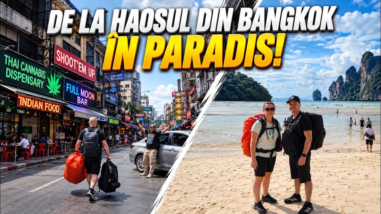 DE LA HAOSUL DIN BANGKOK ÎN PARADIS! Cum am ajuns pe insula Phi Phi 🏝️