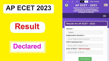AP ECET 2023 Result Declared | AP ECET 2023 Result Declared Full Details