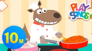 Music in the kitchen  + More Nursery Rhymes & Kids Songs | Playsongs