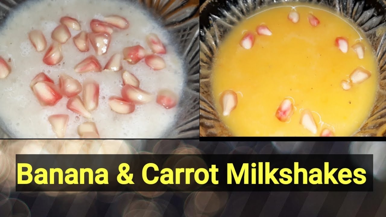 Banana & Carrot milkshake weight loss smoothies milkshakesmy genuine