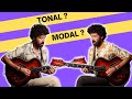 Lequel de ces 2 solos de guitare est tonal  lequel est modal 