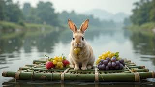 🌧️🐇 Deep Sleep Music with Rain, Rabbit & Garden | Relaxing Ambience for Sleeping 🌿#relaxing #sleep