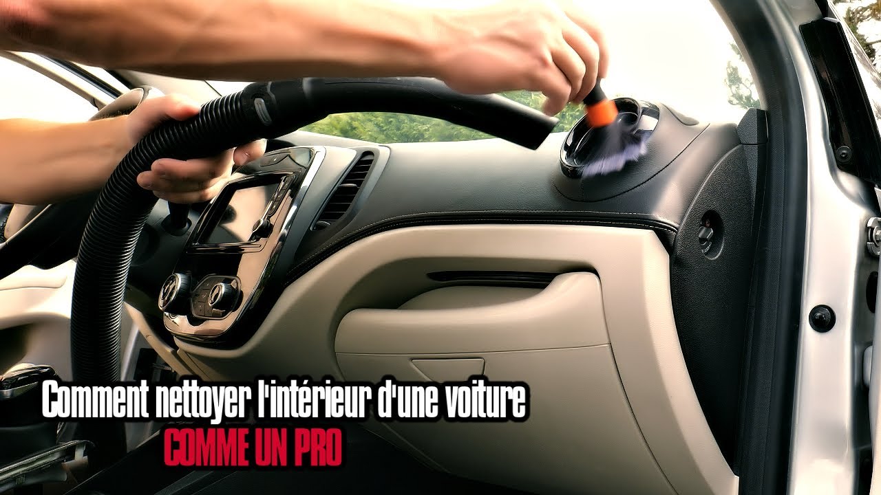 Nettoyer l'intérieur de sa voiture chez soi