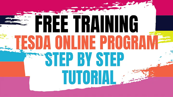 TESDA Online Program - FREE Training: Online Enrollment Process. Courses Offered.