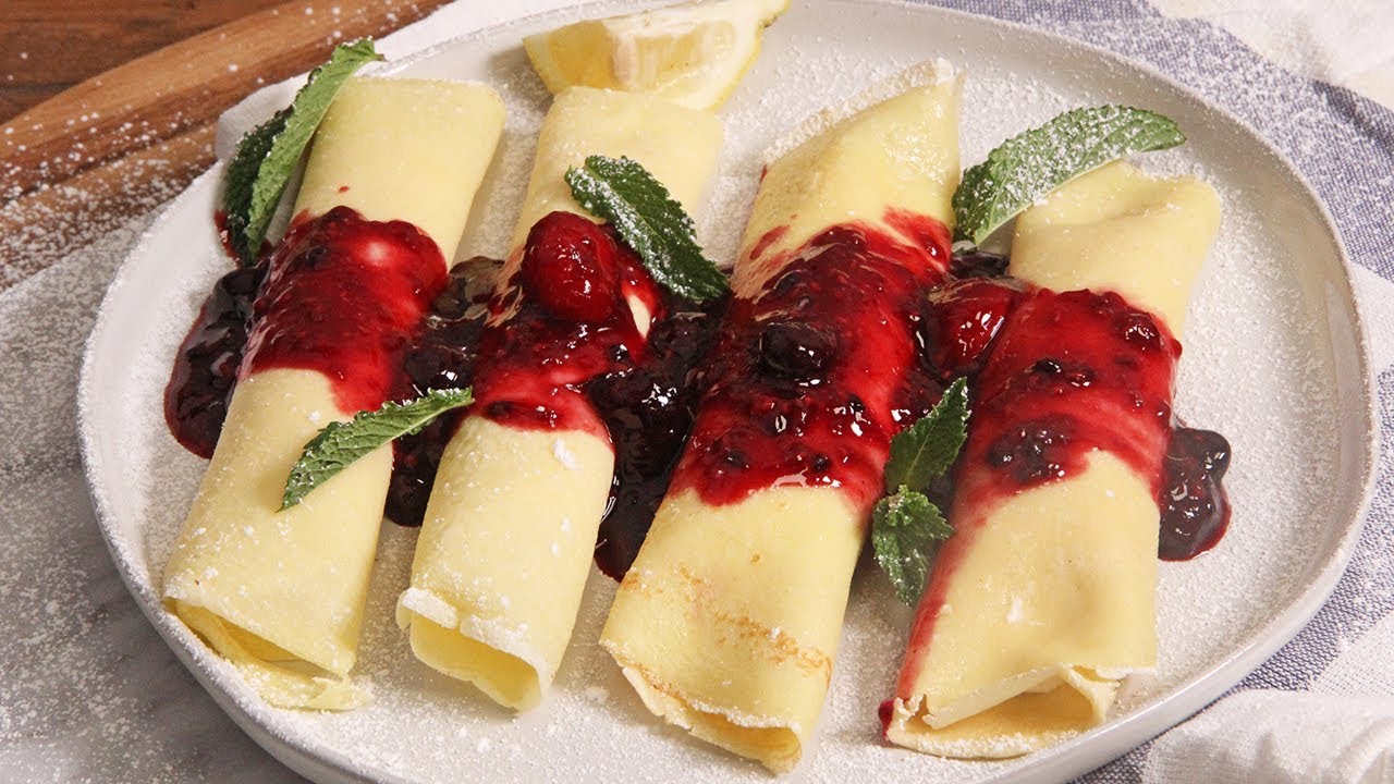 Berries & Cream Crepes | Laura in the Kitchen