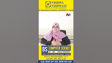 BS AI & ML for MPC, BiPC, MEC Students – Full Course Overview by Professor | Ntv Telugu