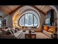Rest Now in the Cold Blast | Heavy Blizzard Sounds &amp; Warm Hearth Ambience