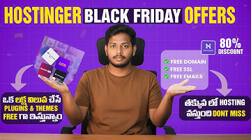 Hostinger Black Friday Offers Telugu | Best Hostinger Discount Get 100% | Purchase Hosting Telugu