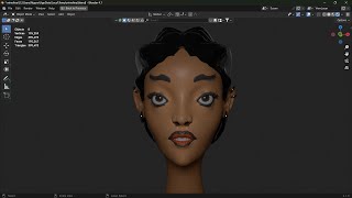 Sculpting a beautiful African lady | Blender