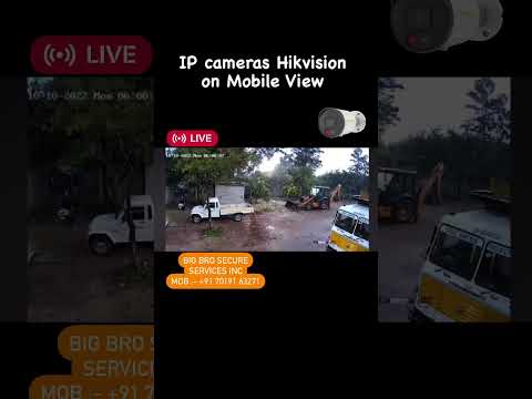 IP cameras Hikvision Live on Mobile View 😍Follow us @bigbrosecure #bigbrosecure