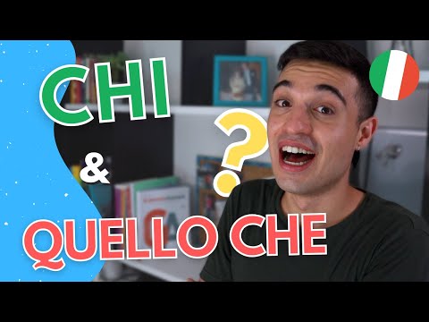 Come usare QUELLO CHE e CHI in Italiano (ita audio with subs)