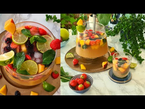 Holiday Punch Recipe |  Non-alcoholic Fruit Punch Recipe | Easy Punch Recipe | HOW TO MAKE PUNCH