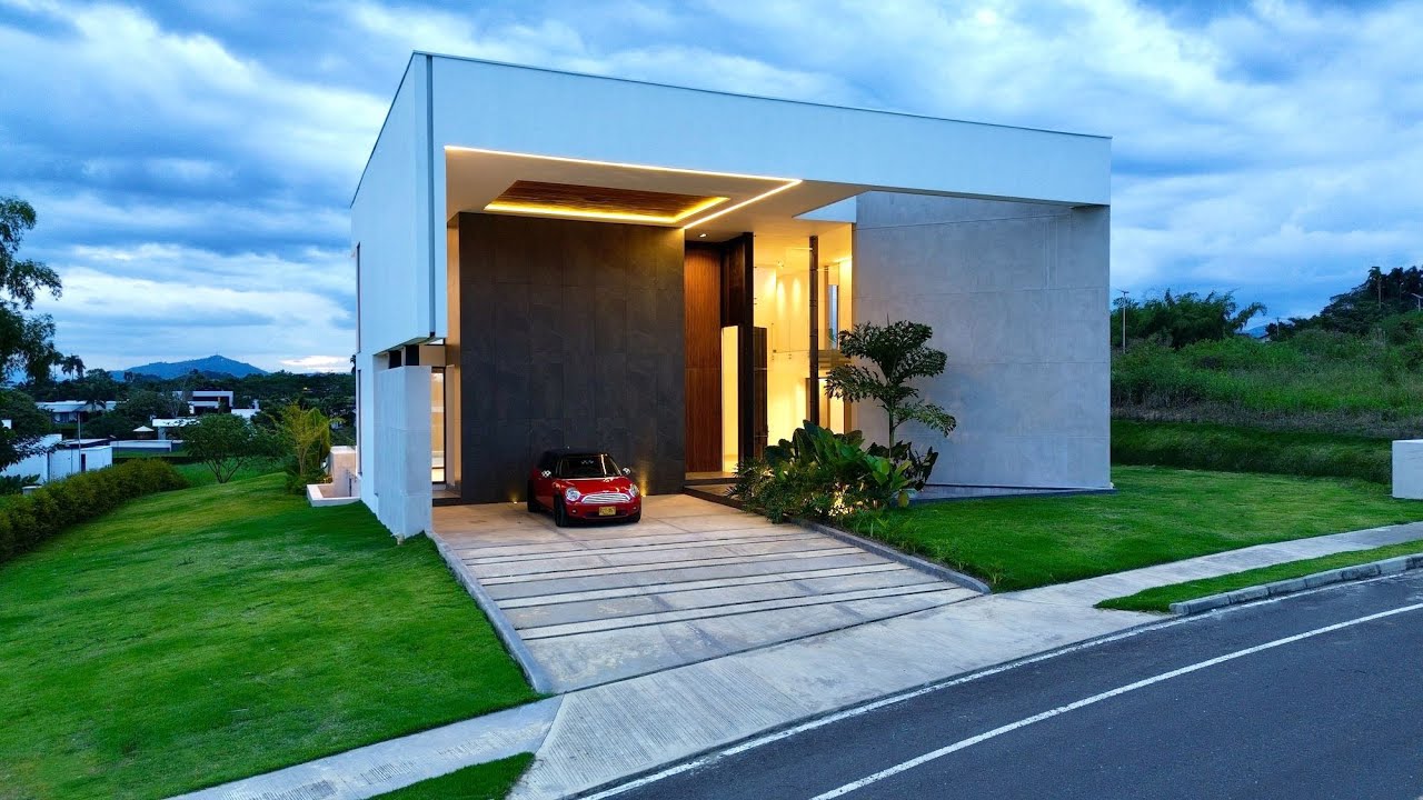 Majestuosa casa campestre minimalista en Malabar Condominio Campestre. Cerritos. Pereira - Colombia.