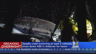 Tow Truck Driver Killed In Multi-Car Crash On 495 in Andover