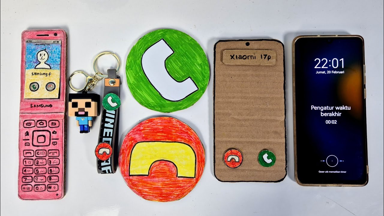 SAMSUNG folder/minecraft hanger/JUST button/xiaomi 17pm/huawei p30 pro, timer+incoming calls