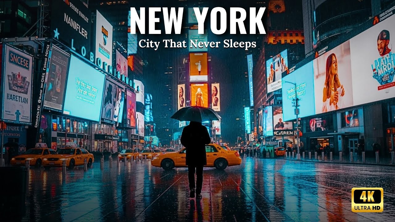 New York City: The City That Never Sleeps (4K Night Walk) - YouTube