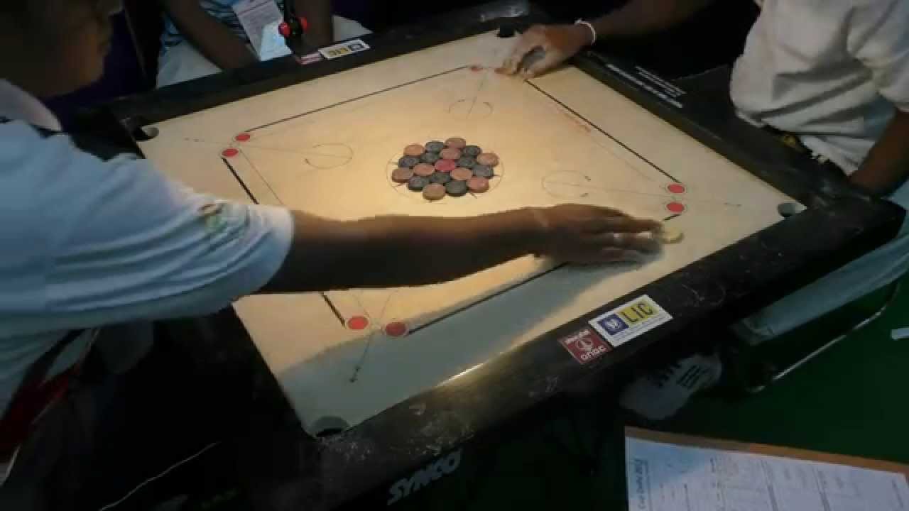 2nd Set Carrom Men's Single Semi-final ICF CUP Delhi 2015, Nishanta Fernando vs Komaravelli Srinivas
