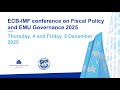 ECB-IMF Conference on Fiscal Policy & EMU Governance 🎯