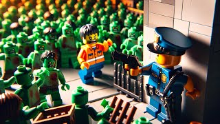 Lego Zombie Apocalypse: Police and Inmate Unite to Escape Zombie Land