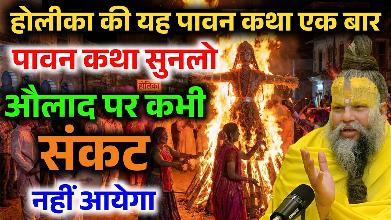 होली की यह अद्भुत कथा सुन लो, औलाद पर कभी संकट नहीं आएगा ! Premanand ji Maharaj