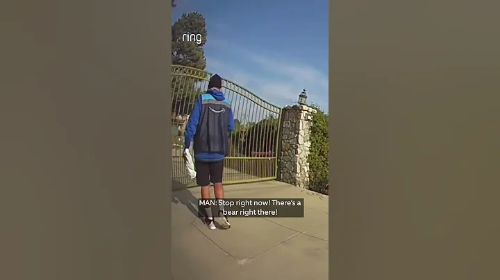 This @Amazon delivery driver was confronted by a bear and he knew exactly what to do next.