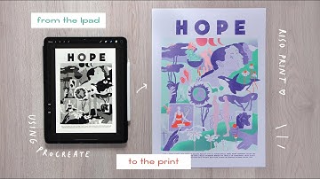 MAKING A RISOGRAPHY PRINT ON PROCREATE / sketch, colors, printing files...