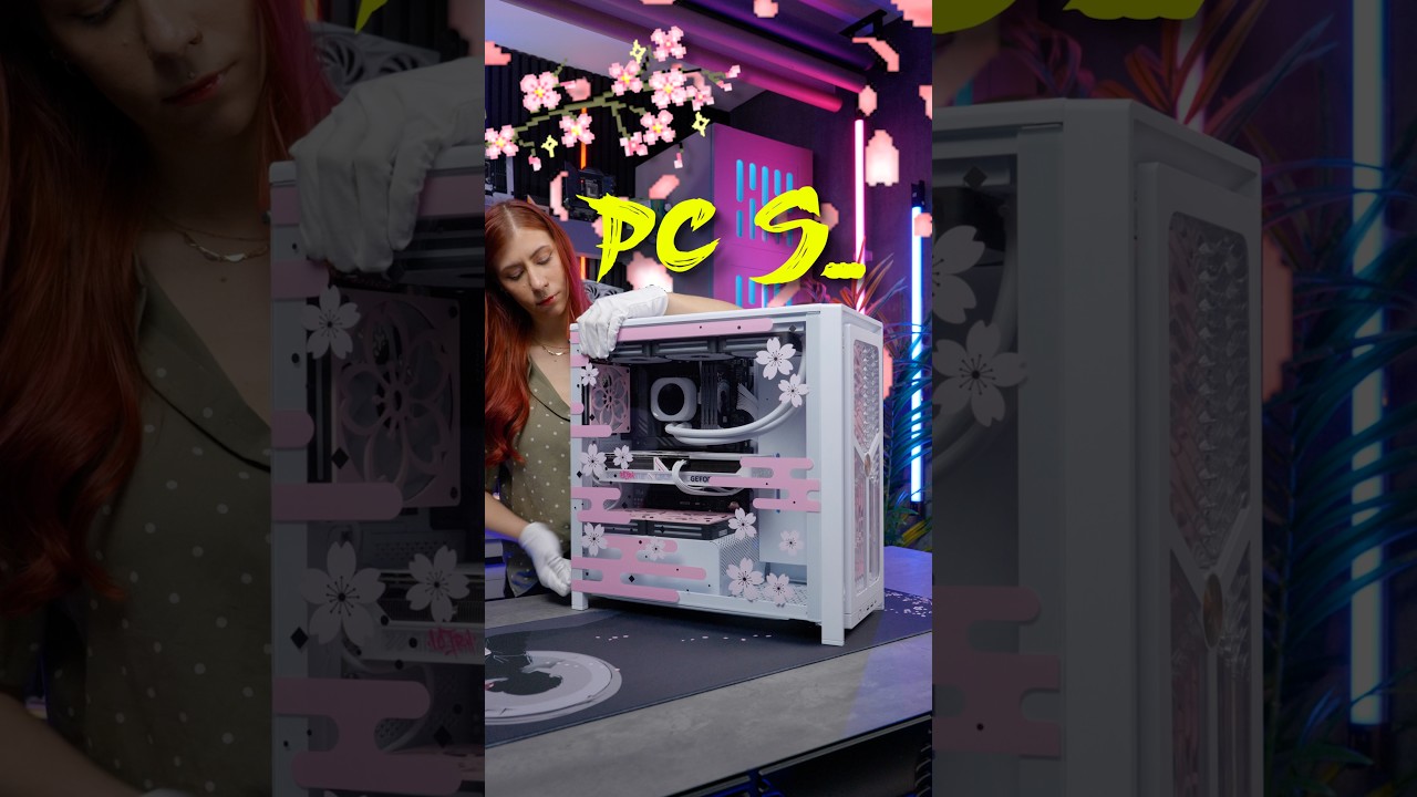 Building a Sakura themed PC! #pcgaming #pcbuild #corsair - YouTube
