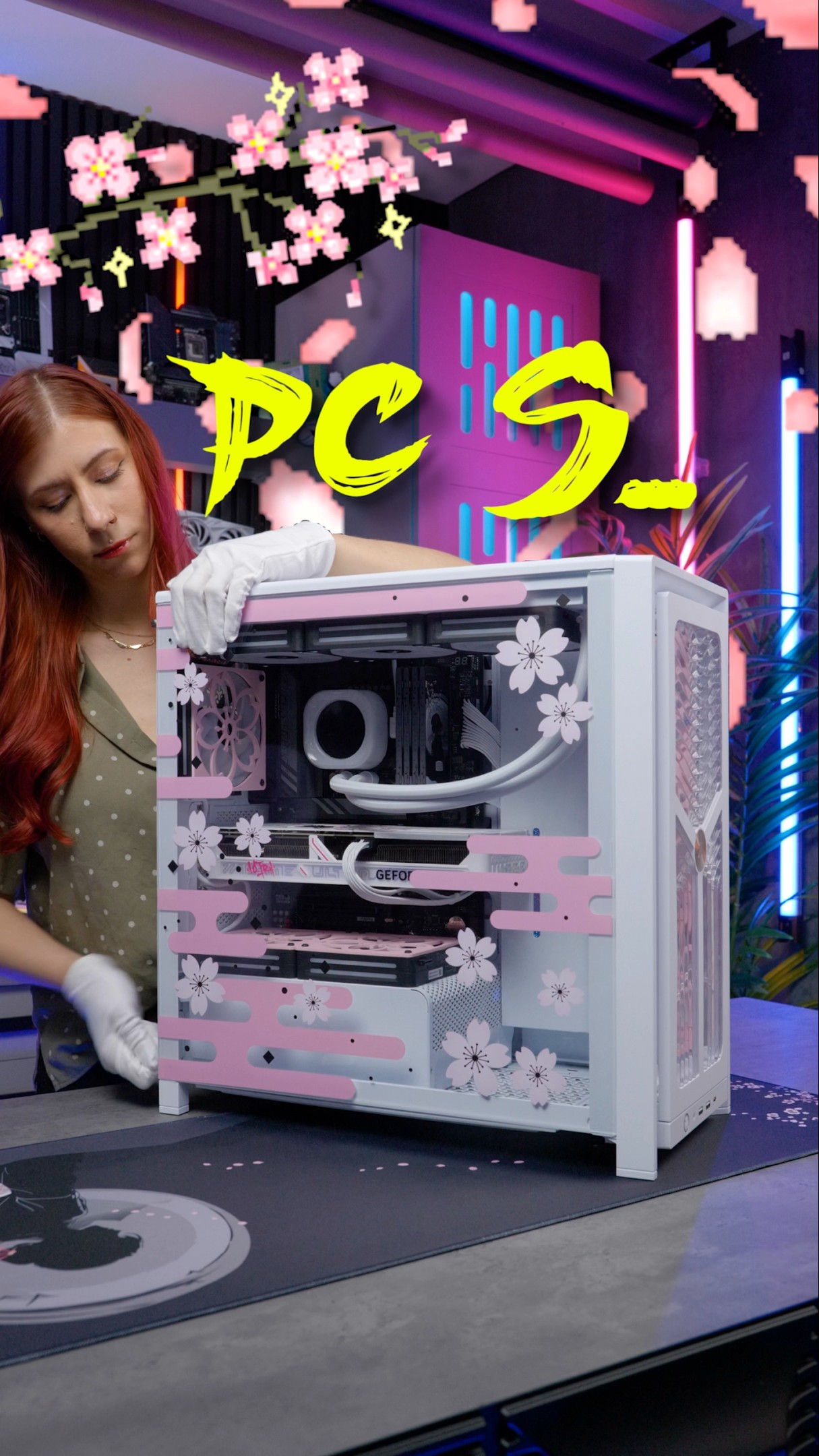 【SAKURA】オーダーPC Building a Sakura themed PC! #pcgaming #pcbuild #corsair - YouTube
