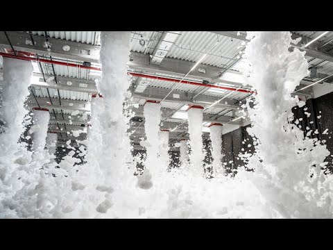 How fast can a fire system react? Watch this warehouse foam test!