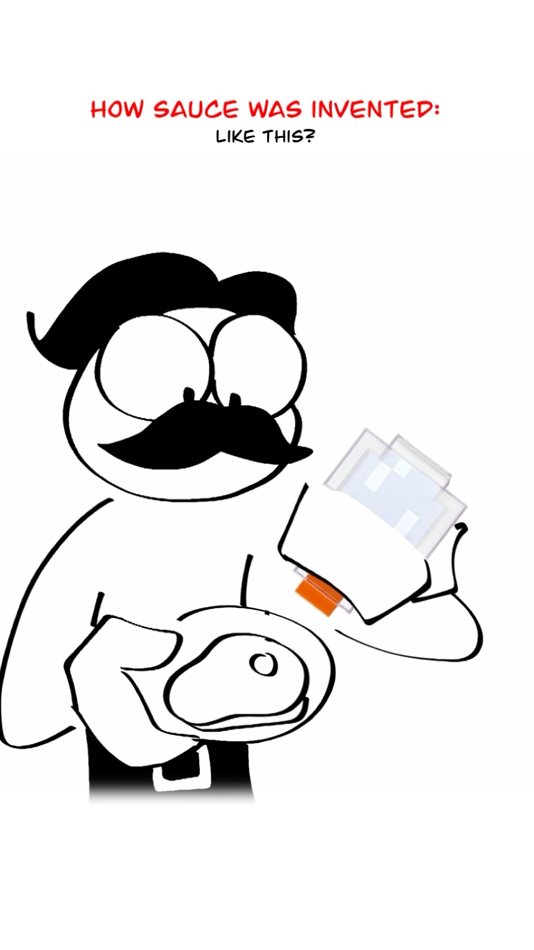 How Sauce Was Invented ? (Animation Meme) Orig: ​⁠@IamMoBo  #shorts