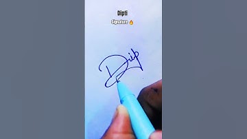 #Dipti😲 #signature #calligraphy #ytshorts #shortsviral #toptre #subscribe #like #comments your name